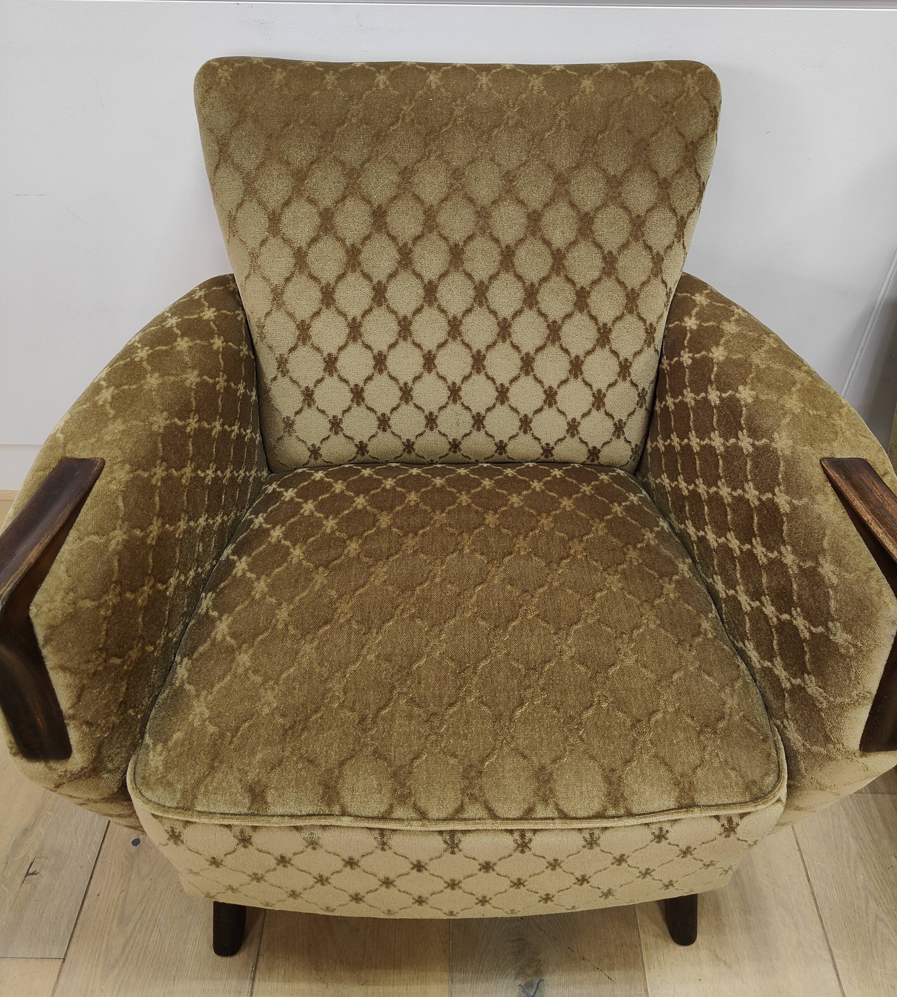 Set of 2 armchairs mid-century