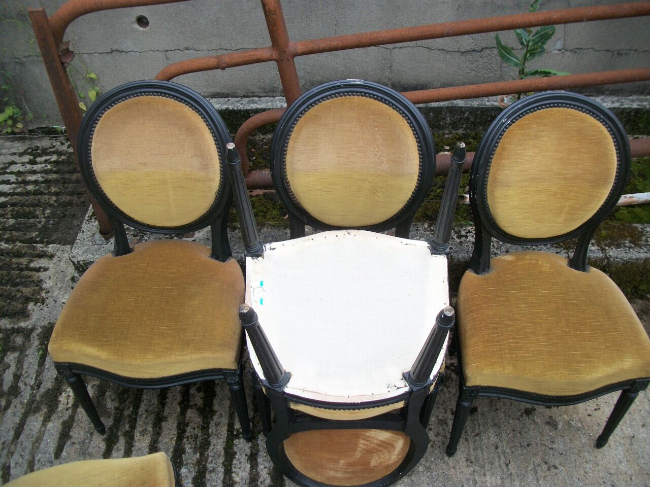 Series of 6 LXVI style chairs