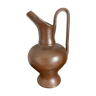 Large glazed brown sandstone vase