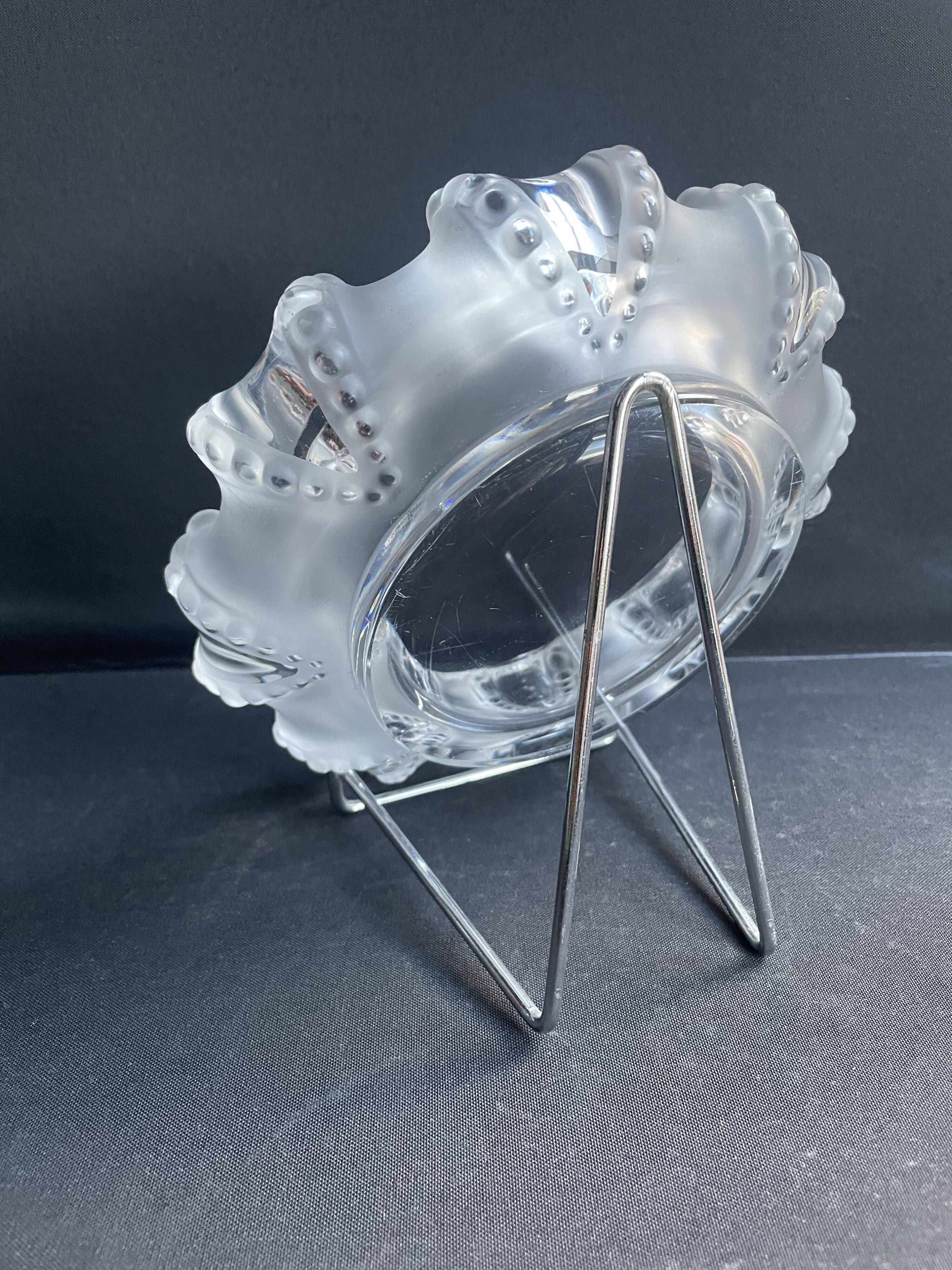 Large Lalique ashtray “Cannes” model