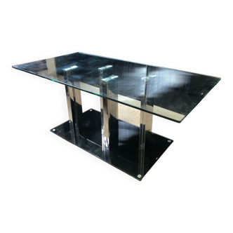 Glass dining table