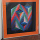 Impression optique en couleur d'après Vasarely, 1970