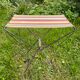 Tabouret camping pliant vintage