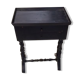 Table de chevet noire