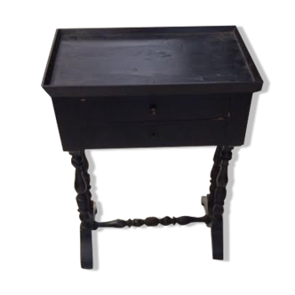 Table de chevet noire