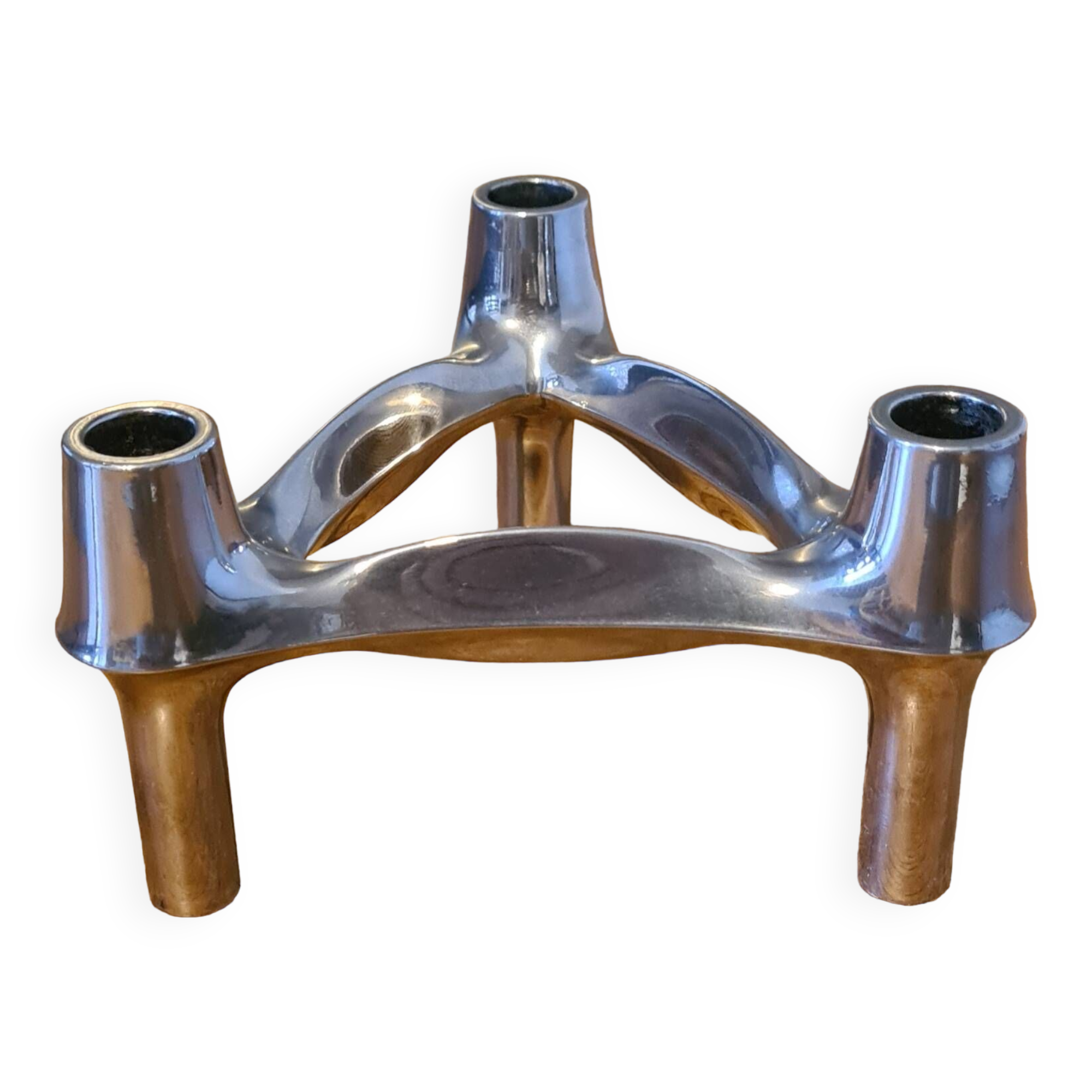 5 vintage Nagel Stoff candle holders