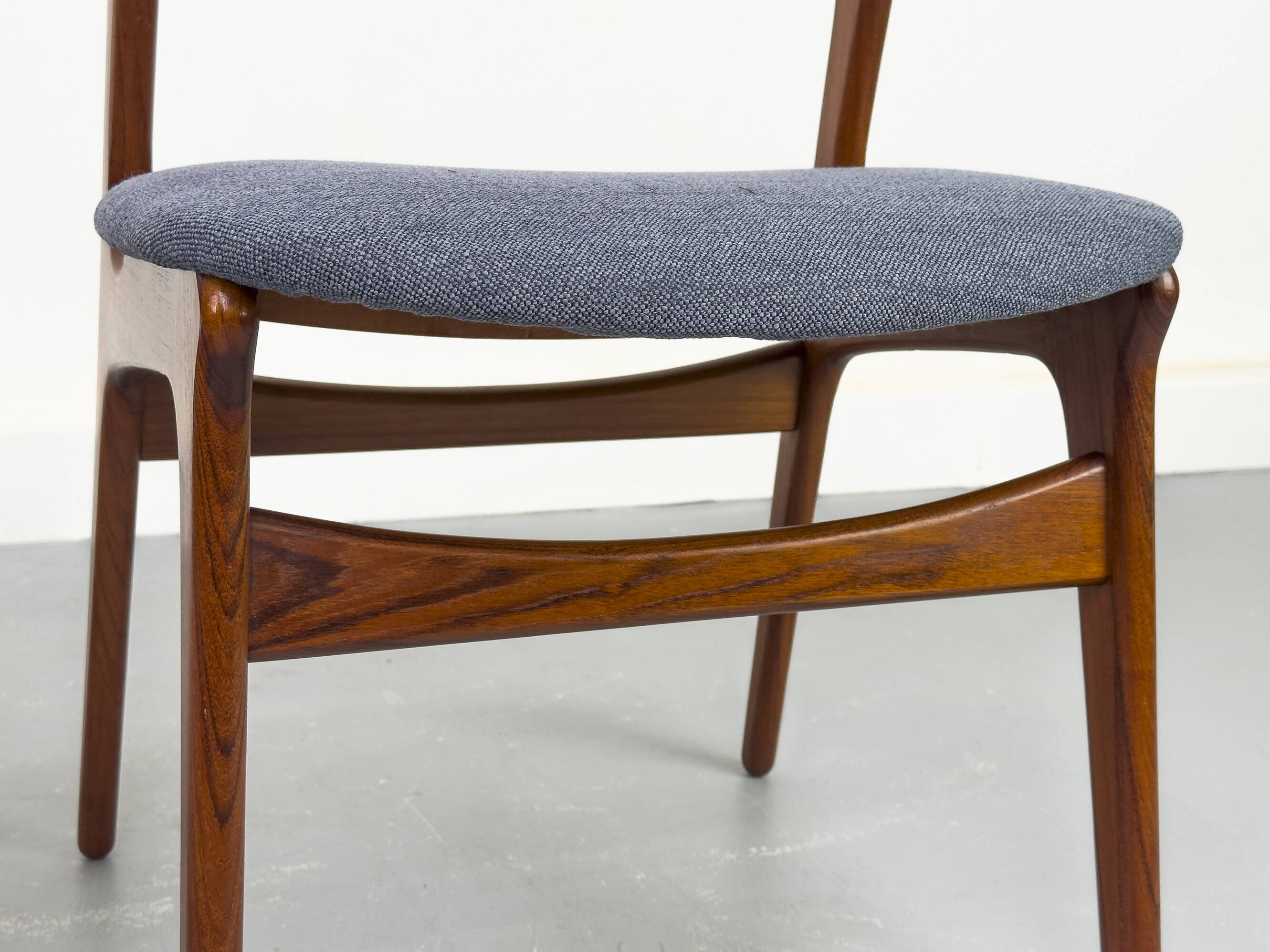 6 Danish Teak Dining Chairs by Erik Buch for Chr. Christensens, 1960s