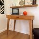 Vintage wooden desk from the 50s and 60s, made in France