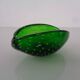 Green Sommerso Murano Glass Ashtray, Italy, 1960s