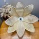 Vintage rattan lotus flower pendant lamp