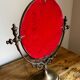 Brass table mirror psyche