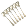 Set of ice cream spoons, silver-plated white metal, Germany, 1930s