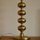 Pair of tall mid-century Swedish brass bobbin lamps by Aneta