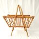 Rattan magazine rack