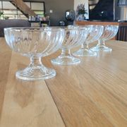 4 transparent glass ice cream bowls - Luminarc