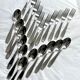 Christofle cutlery set - 11 fourchettes de table et 11 cuillères à soupe - Art déco - Métal argenté