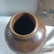 Brown vase signed Barotte