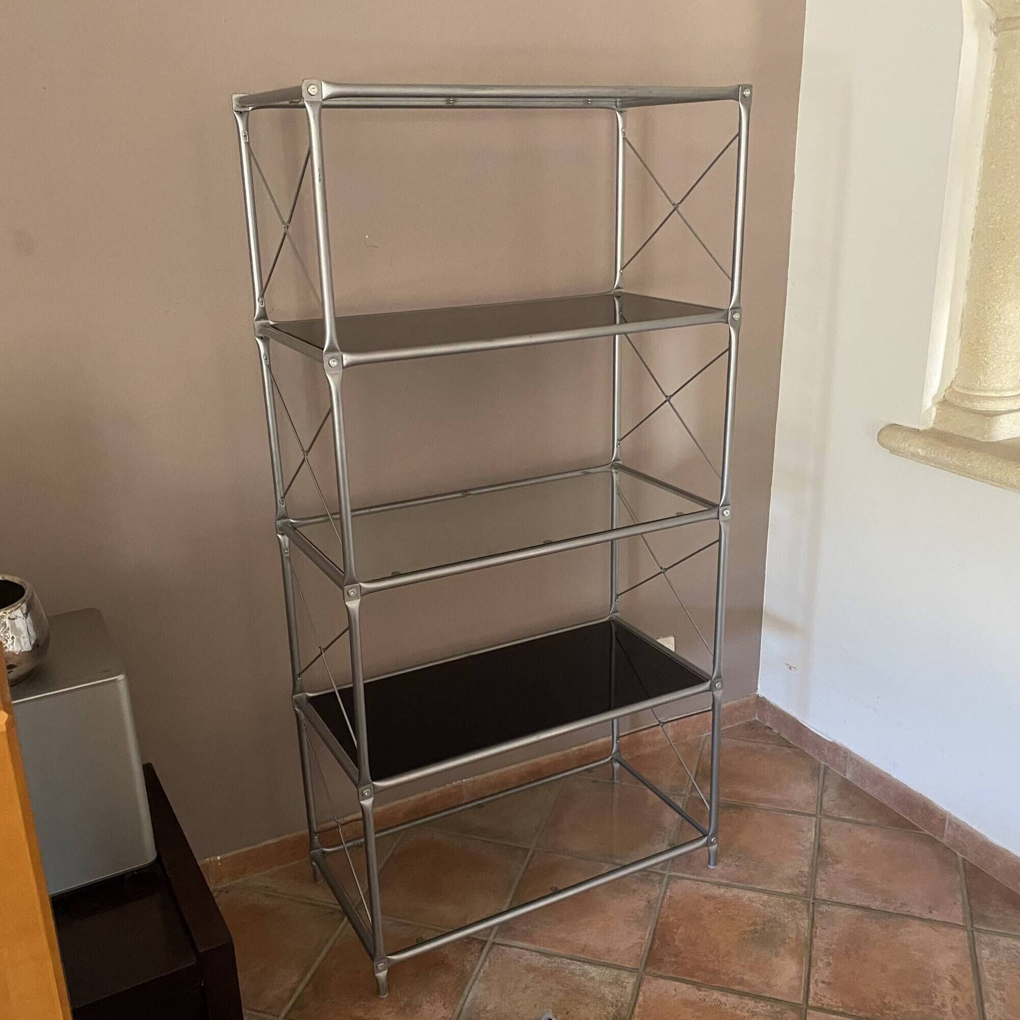 Ikea modular shelf. Model Laxvik. 1990. Space age.