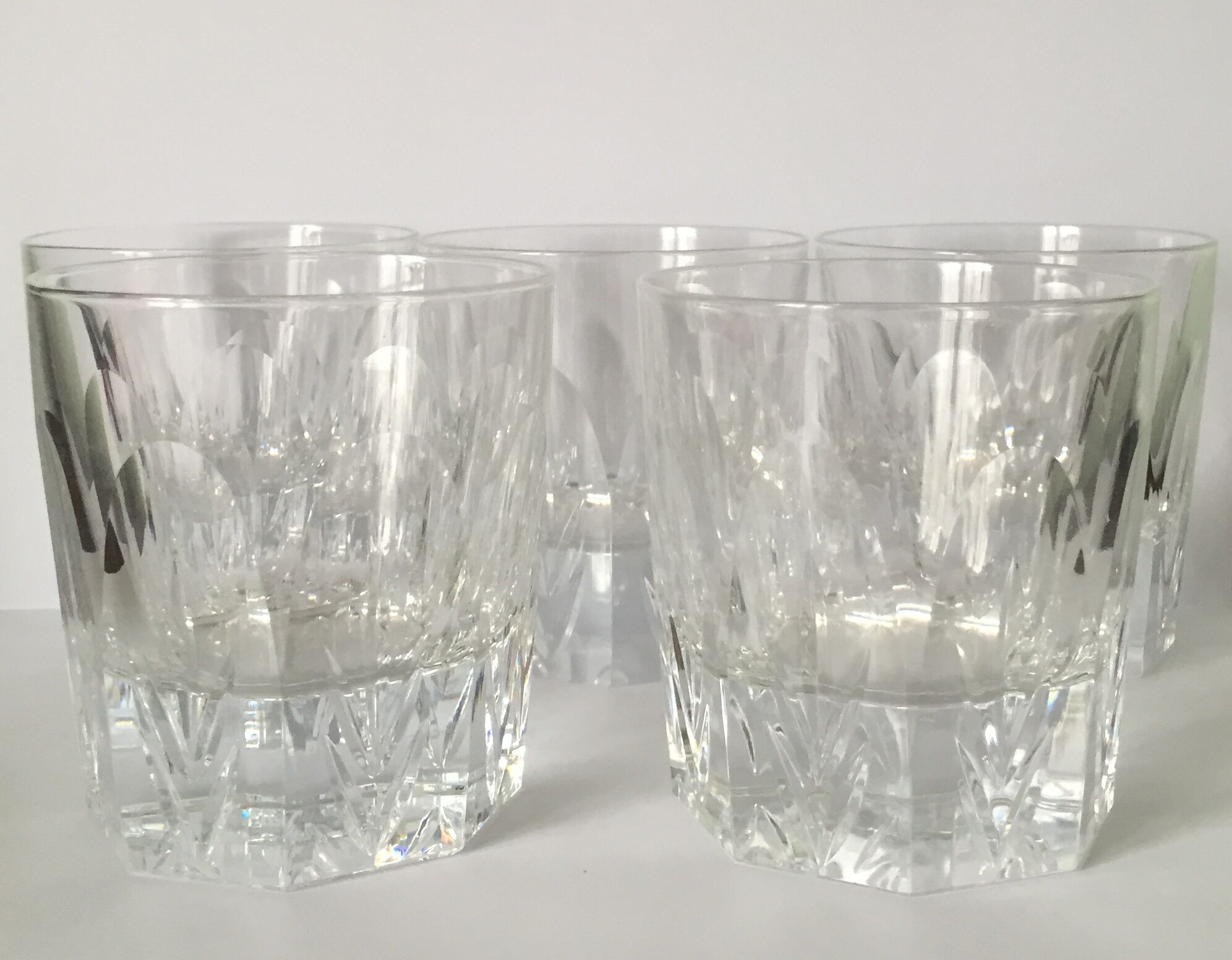 Set of 5 glasses with CHRISTOFLE whisky