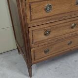 Commode d'époque Louis XVI en noyer