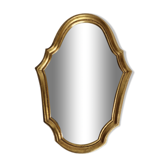 Mirror in stucco and wood 32cm