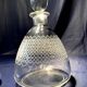 2 ENGRAVED GLASS LIQUOR CARAFES FROM THE 1930s-1940s