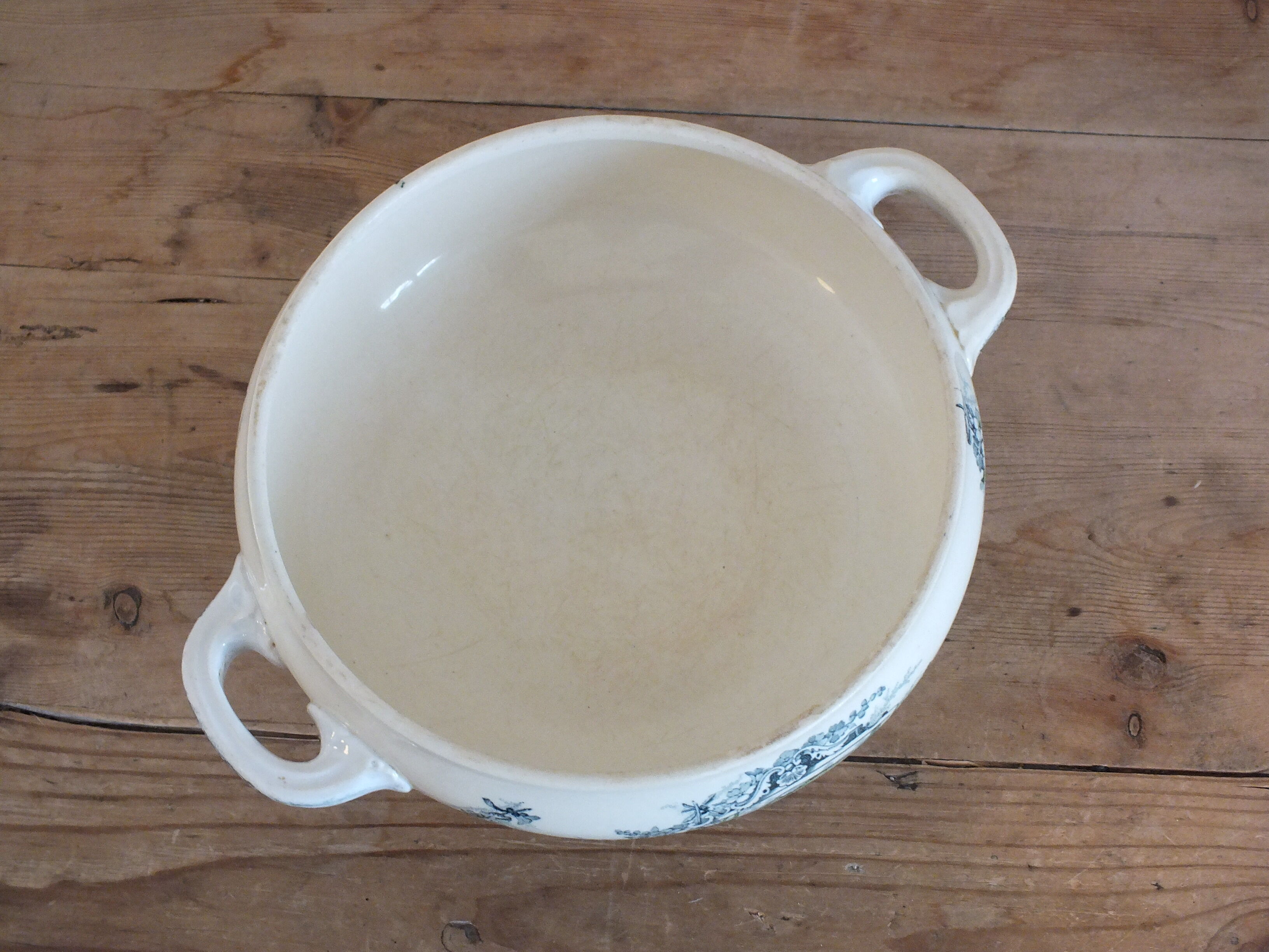 Body of tureen Lunéville Terre de Fer service pheasants