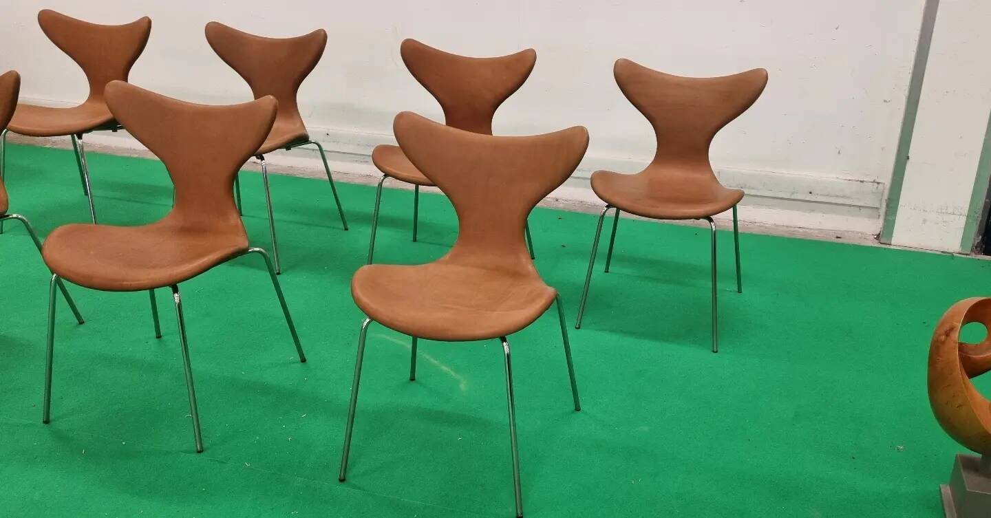 Set 8 Arne Jacobsen Mouette Fritz Hansen '70