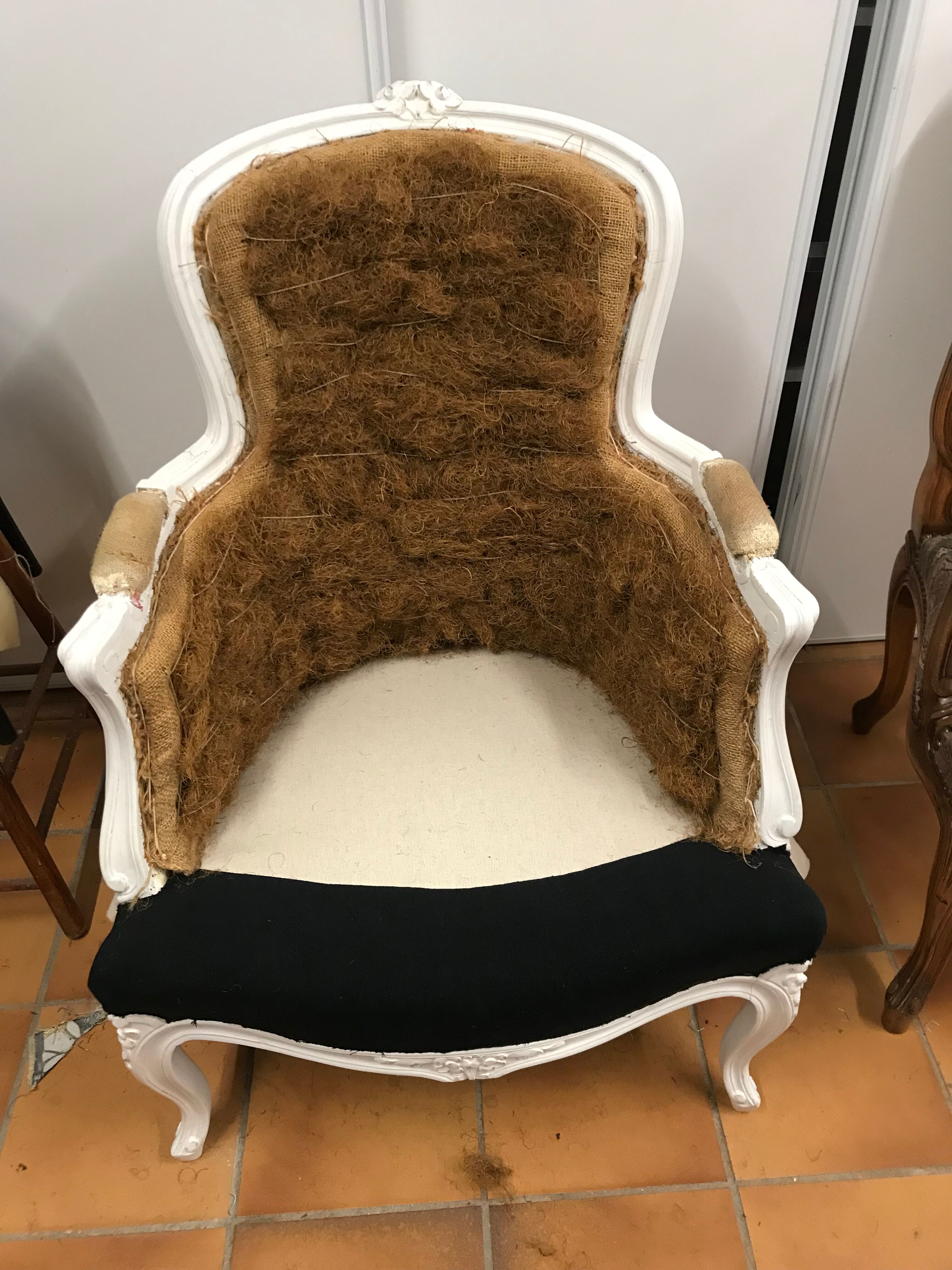 Old shepherdess armchair