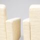 Pair of cream wool lounge chairs Martin Visser SZ48