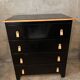 Black Parisian chest of drawers revamped