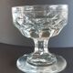 Set of 6 cups in molded glass pressed late nineteenth