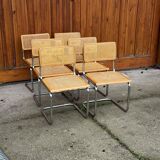 6 Mid-Century Modern Italian Marcel Breuer B32 Cesca Chairs