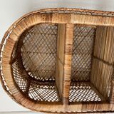 Rattan shelf