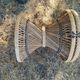 Vintage antique rattan wicker chair armchair