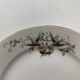 12 assiettes à dessert vintage porcelaine signé hache, julien & cie oiseaux