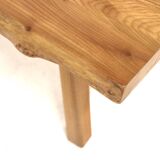 Scandinavian elm coffee table, Sweden, 1970