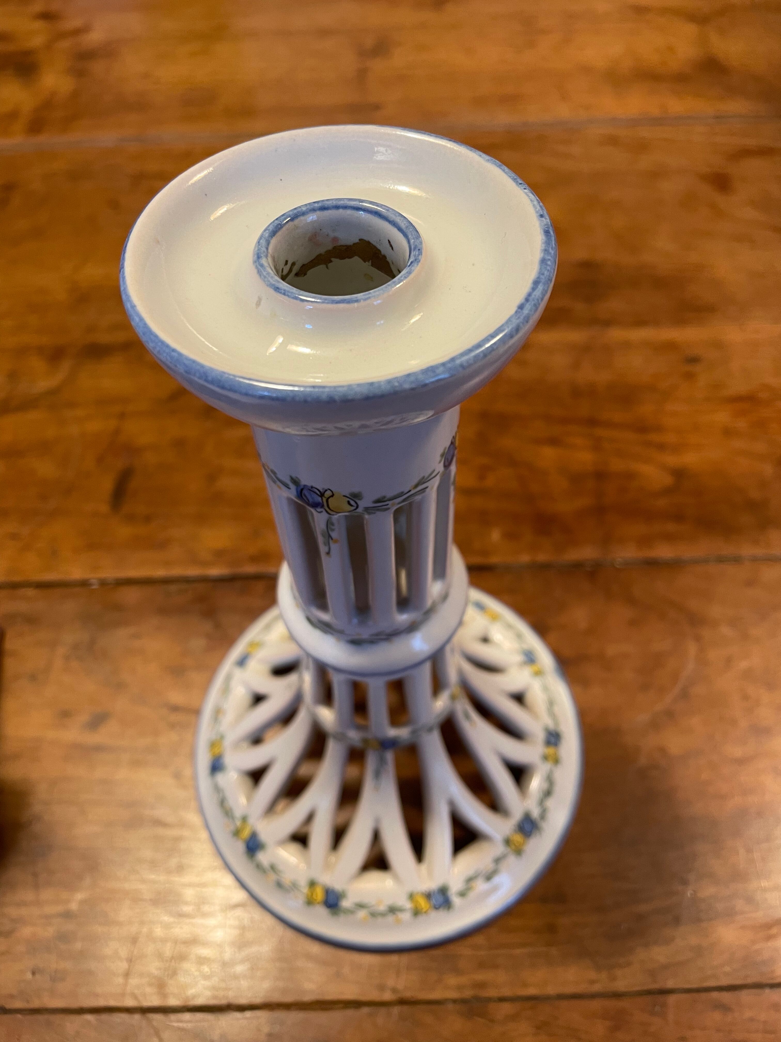 Candle holder FAM (Faïencerie d'Art de Malicorne)