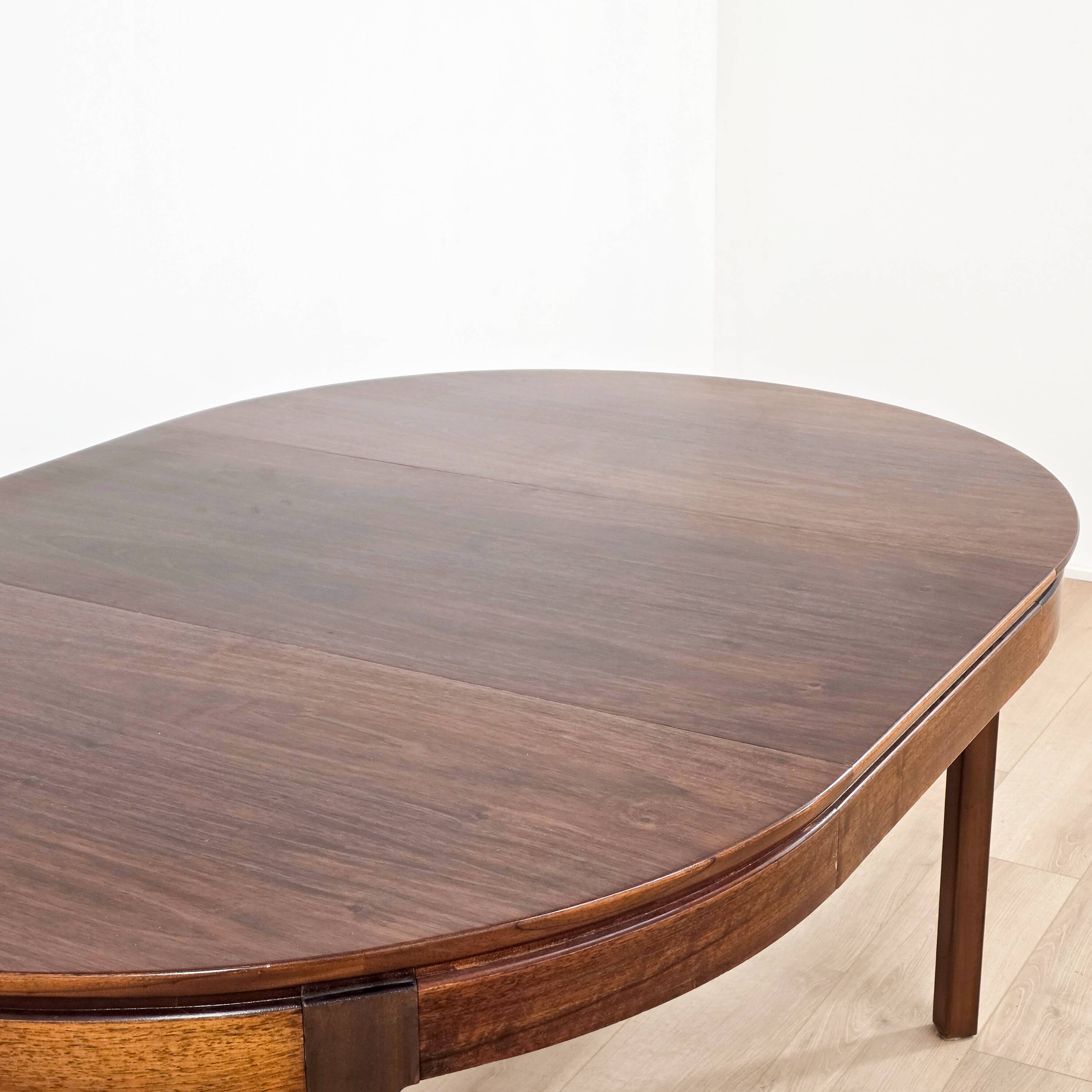Scandinavian extendable dining table by Jacques Hauville - 1970