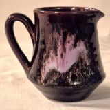 Vallauris milk jug, glazed ceramic, brown old rose A152-2