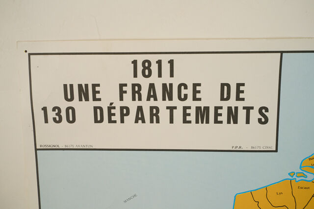 School poster history /geographic under Napoleon two-sided