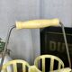 Porte-bouteille vintage jaune