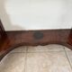 Console d'époque Louis-Philippe, placage d'acajou et marbre