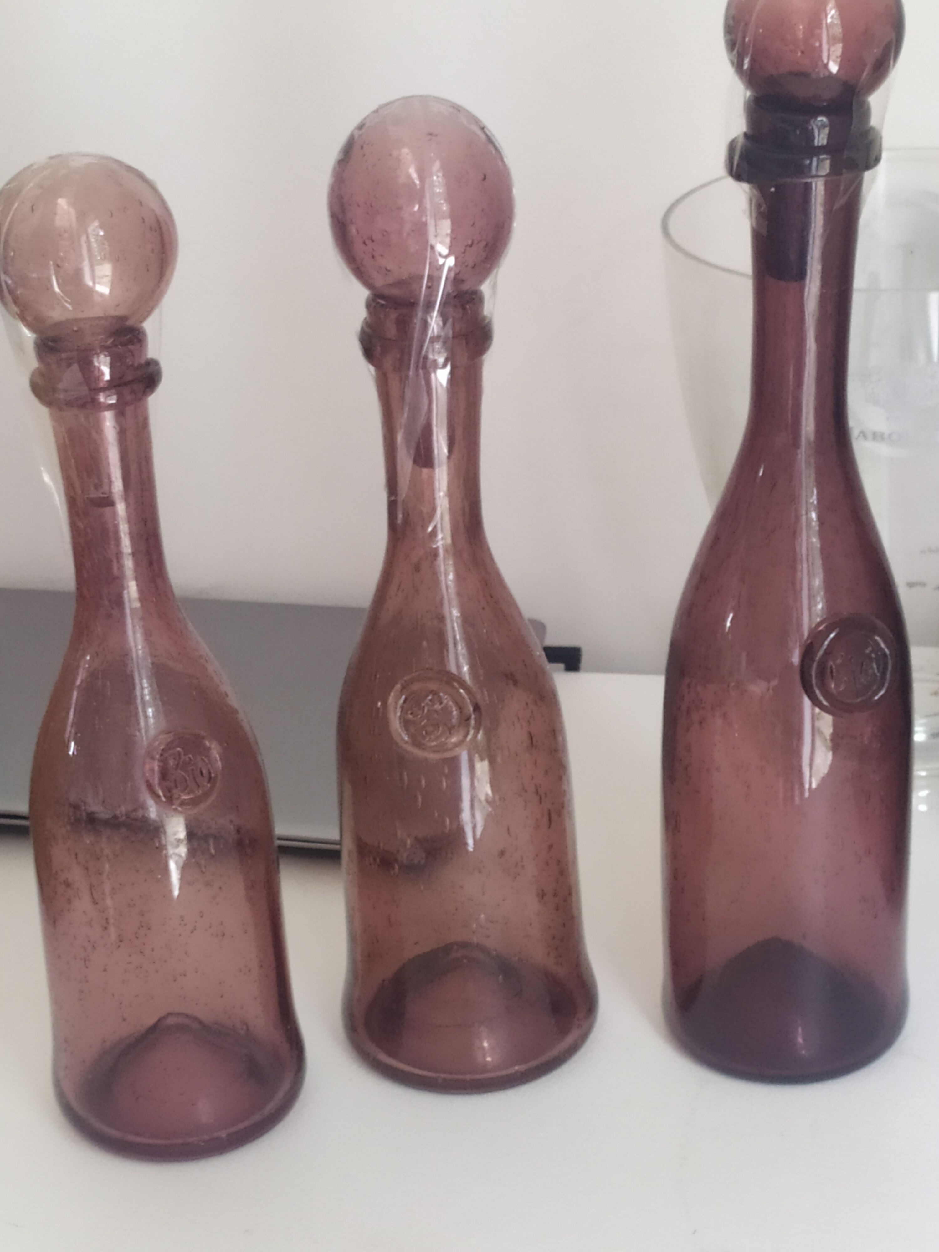 3 Biot decanters