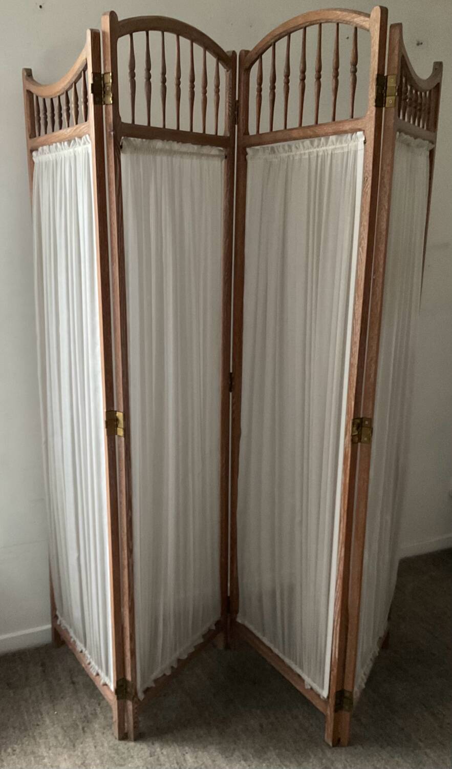 Vintage weathered wooden screen