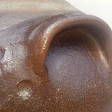 Antique two-handle glazed terracotta jar