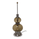 Smoked glass and chrome lamp, 1970