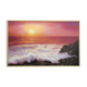 Peinture à l'huile "Coucher de soleil en mer"