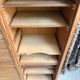 Oak filing cabinet with curtains (renovated)