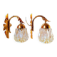 Paire D'Appliques Feuilles D'Acanthes 1970